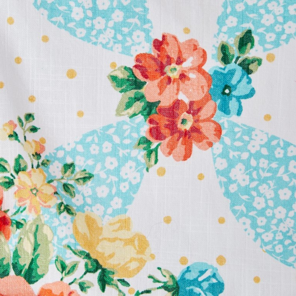 ๐บ New The Pioneer Woman Vintage Floral Cloth Shower Curtain - Picture 8 of 9